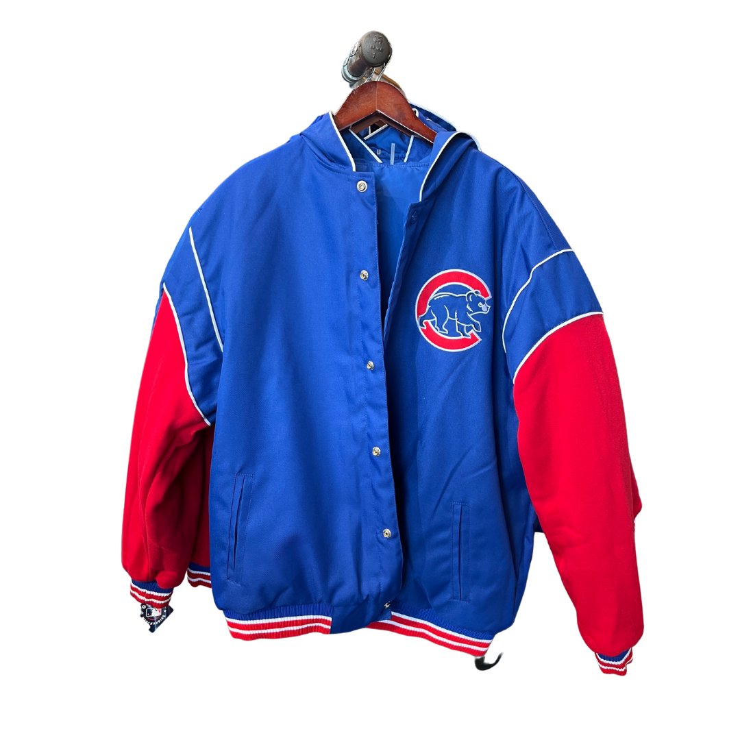 CHICAGO CUBS JH DESIGNS MEN'S WALKING BEAR LETTERMAN JACKET