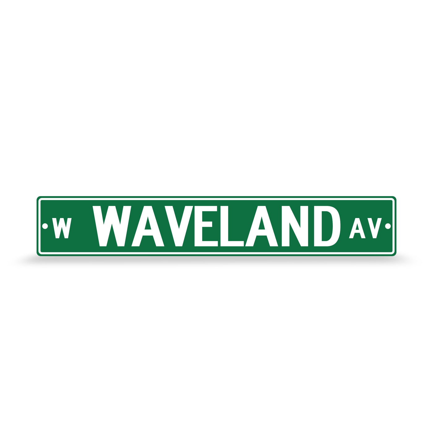 CHICAGO CUBS RICO WAVELAND AVE STREET SIGN