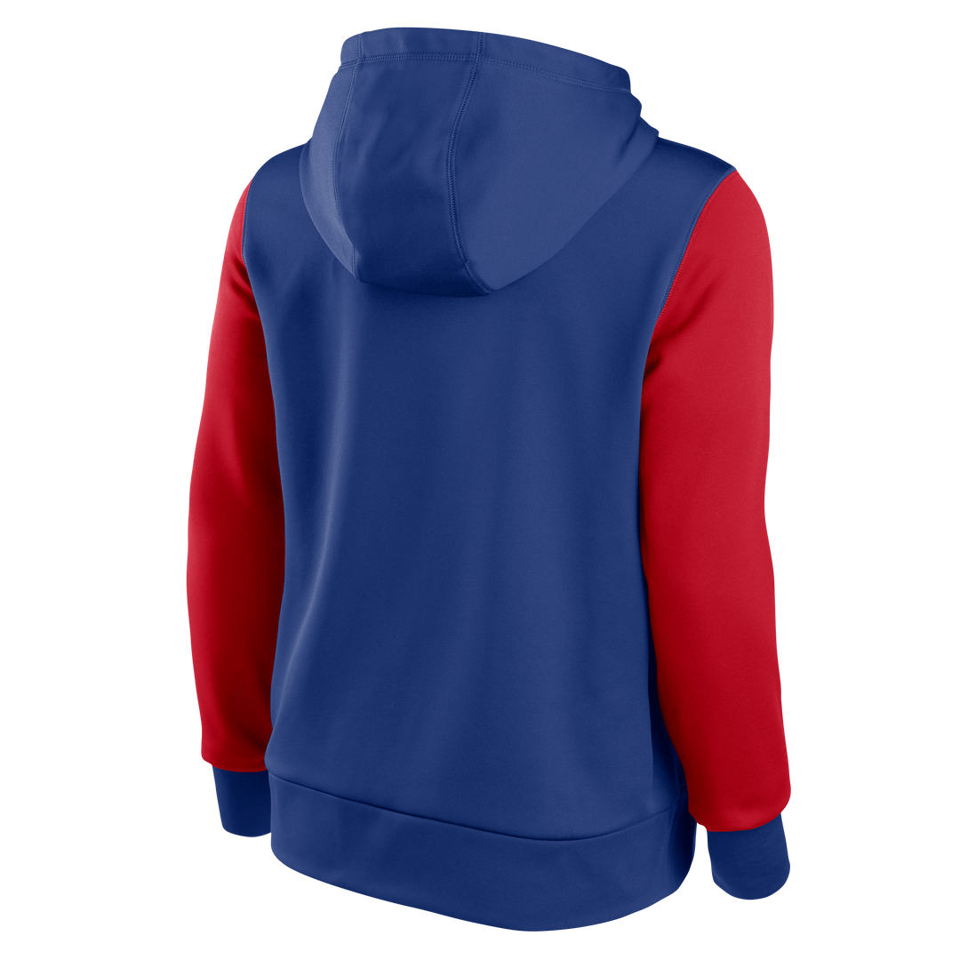 CHICAGO CUBS NIKE WOMEN S RED AND BLUE FLEECE HOODIE Ivy Shop