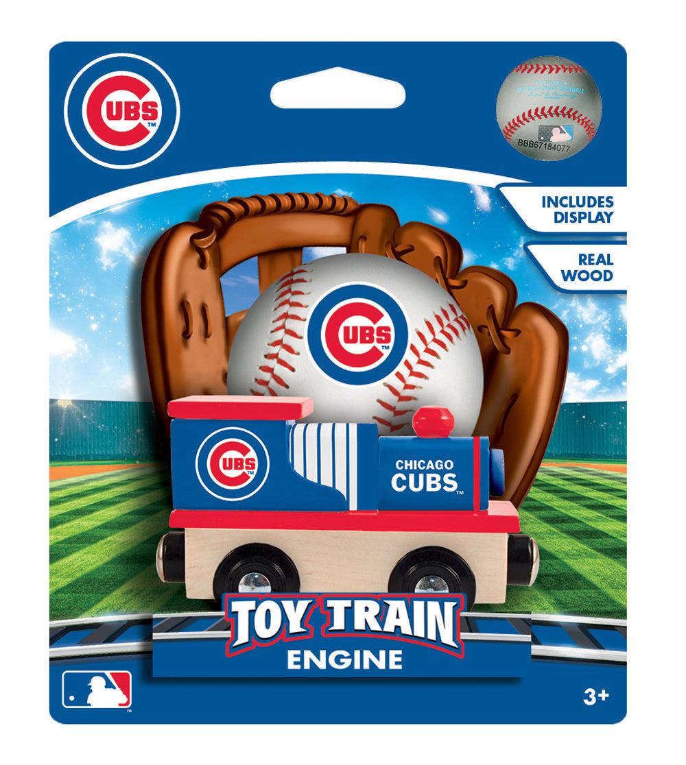 CHICAGO CUBS MASTERPIECE WOODEN TRAIN ENGINE