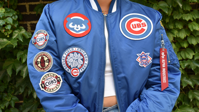 CHICAGO CUBS X ALPHA INDUSTRIES BOMBER JACKET