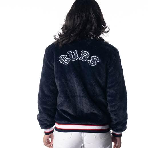 CHICAGO CUBS THE WILD COLLECTIVE WOMEN'S REVERSIBLE 1914 JACKET Jackets & Outerwear THE WILD COLLECTIVE