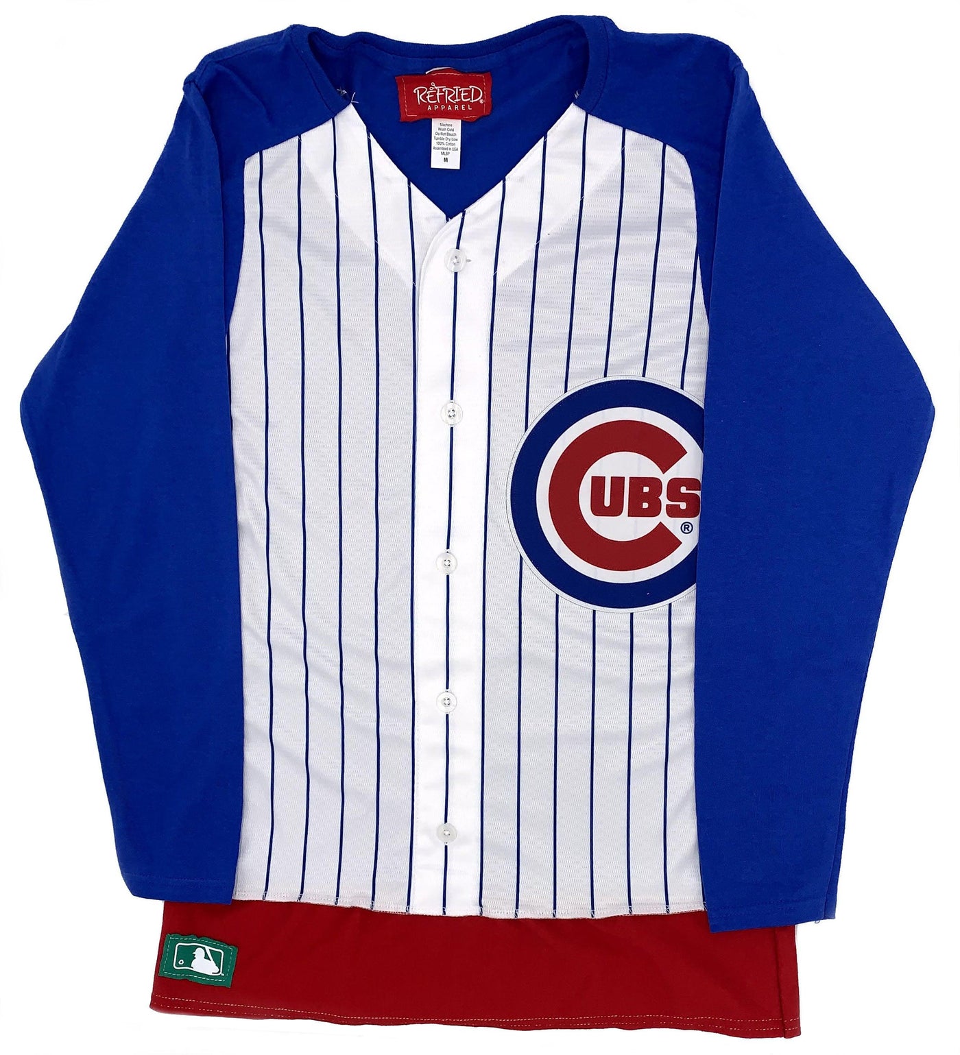 Chicago Cubs Refried Women's Long Sleeve Jersey Tee XL