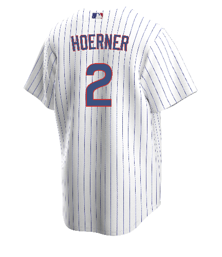 Chicago Cubs Nike Men's Nico Hoerner Home Replica Jersey Med