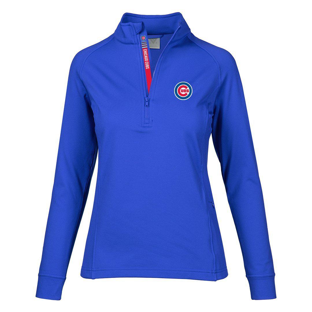 ESSENCE WOMEN'S CHICAGO CUBS HALF ZIP PULLOVER - Ivy Shop