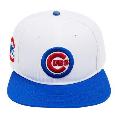 CHICAGO CUBS PRO STANDARD WHITE SNAPBACK ADJUSTABLE CAP