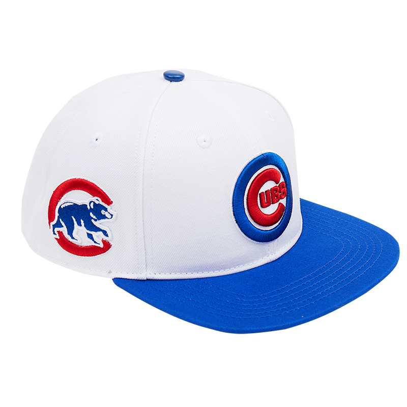 CHICAGO CUBS PRO STANDARD WHITE SNAPBACK ADJUSTABLE CAP