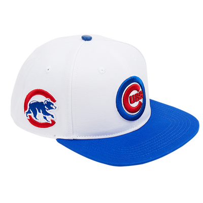 CHICAGO CUBS PRO STANDARD WHITE SNAPBACK ADJUSTABLE CAP