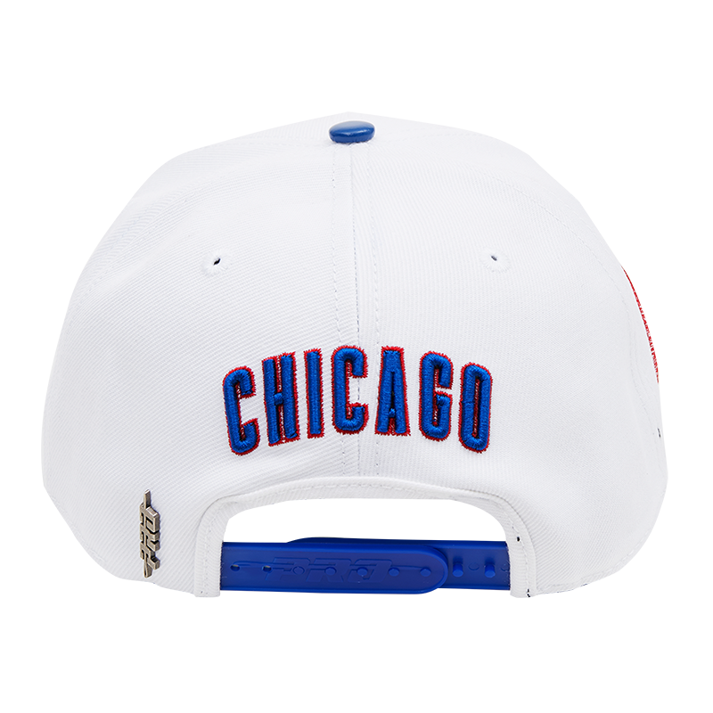 CHICAGO CUBS PRO STANDARD WHITE SNAPBACK ADJUSTABLE CAP