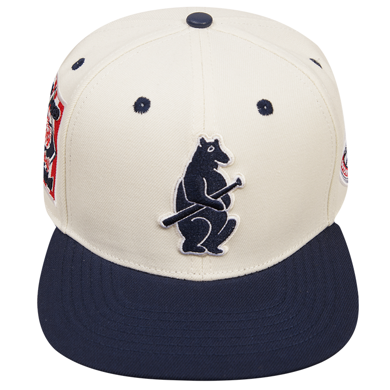 CHICAGO CUBS PRO STANDARD WHITE AND NAVY 1914 LOGO ADJUSTABLE CAP