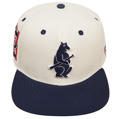 CHICAGO CUBS PRO STANDARD WHITE AND NAVY 1914 LOGO ADJUSTABLE CAP