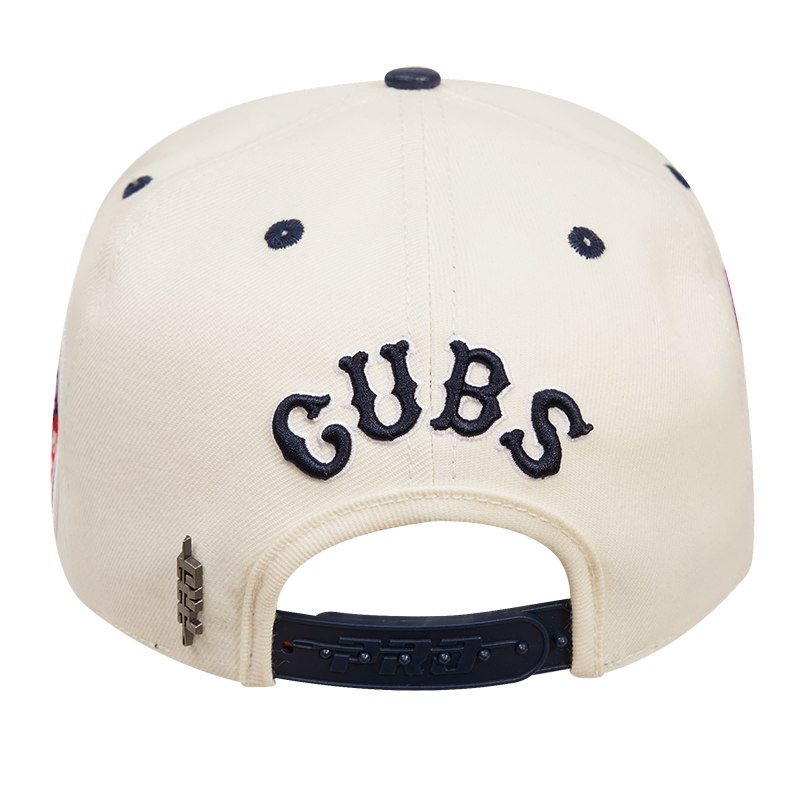 CHICAGO CUBS PRO STANDARD WHITE AND NAVY 1914 LOGO ADJUSTABLE CAP