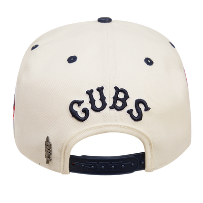 CHICAGO CUBS PRO STANDARD WHITE AND NAVY 1914 LOGO ADJUSTABLE CAP
