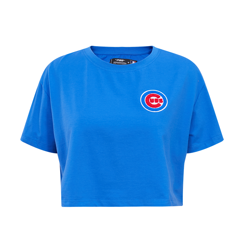 CHICAGO CUBS PRO STANDARD WOMEN'S LOGO CROP TEE