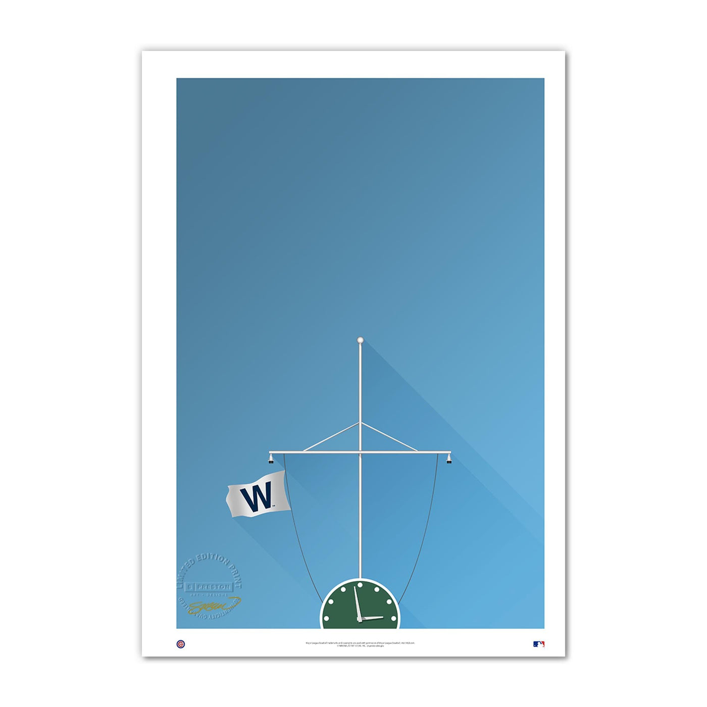 MINIMALIST WRIGLEY FIELD (W FLAG) PRINT - Ivy Shop