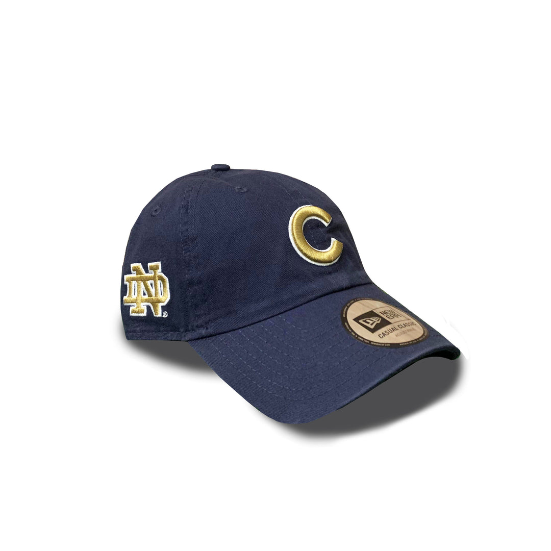 CHICAGO CUBS AND UNIVERSITY OF NOTRE DAME NEW ERA NAVY ADJUSTABLE CAP Caps NEW ERA CAP COMPANY INC