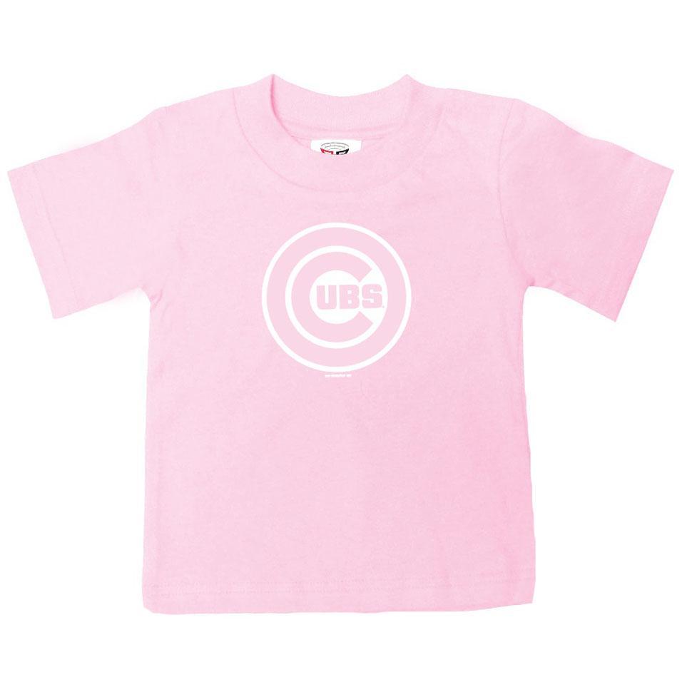 PINK LOGO INFANT CHICAGO CUBS TEE - Ivy Shop