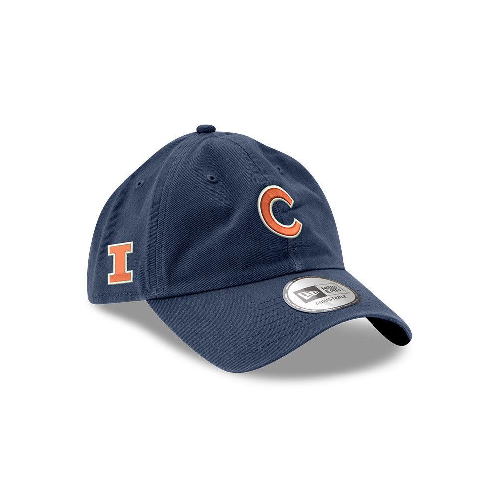 CHICAGO CUBS AND UNIVERSITY OF ILLINOIS NEW ERA ADJUSTABLE CAP