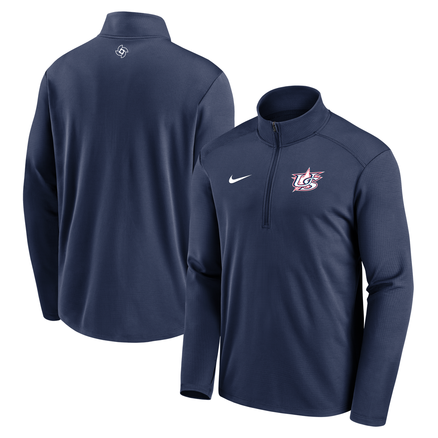 WORLD BASEBALL CLASSIC NIKE MEN'S USA PARTIAL ZIP JACKET