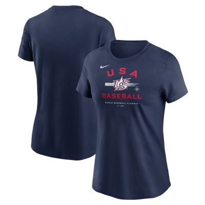 WORLD BASEBALL CLASSIC NIKE WOMEN'S USA NAVY TEE