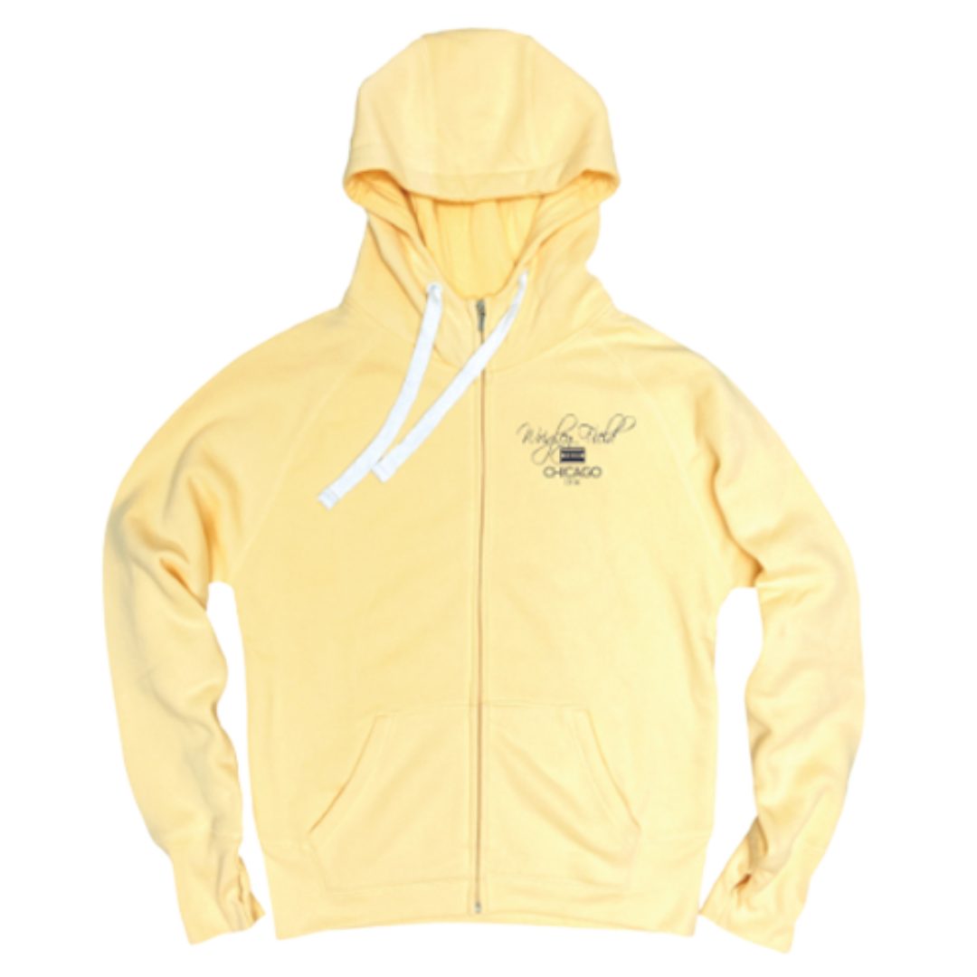 WRIGLEY FIELD WOMEN'S BUTTER ZIP UP SWEATSHIRT