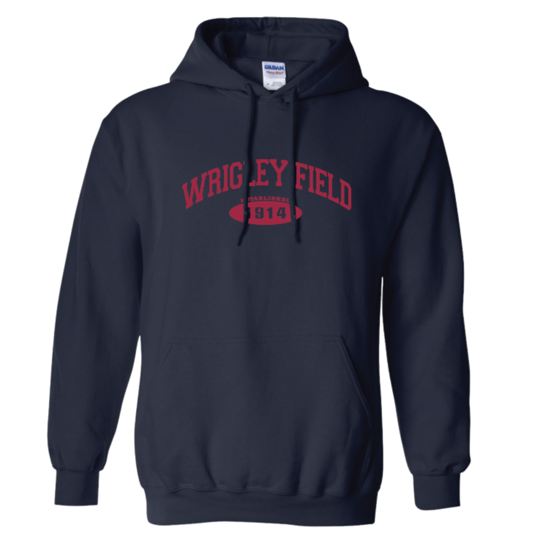 WRIGLEY FIELD NAVY HOODIE