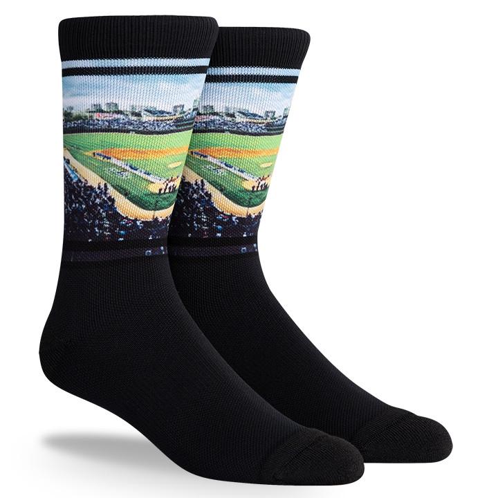WRIGLEY FIELD CHICAGO CUBS SOCKS - Ivy Shop