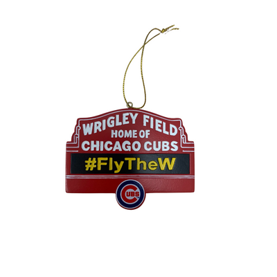 WRIGLEY FIELD FLY THE W ORNAMENT - Ivy Shop