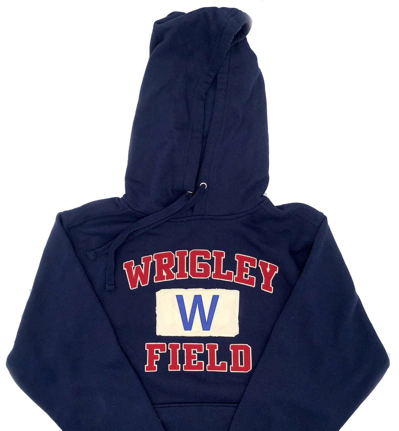 WRIGLEY FIELD MEN S W FLAG NAVY HOODIE
